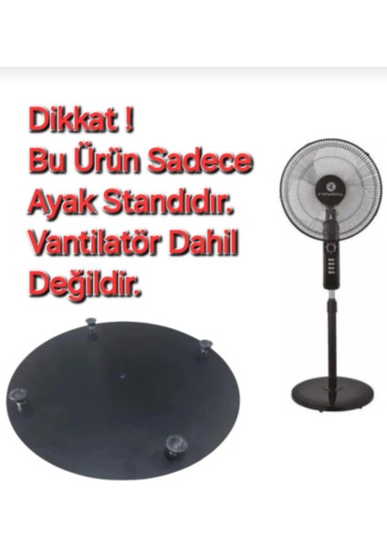 Rowell RJ-18500 Vantilatör Ayak Standı (Siyah)