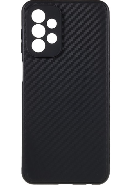 Samsung Galaxy A23 4g/5g (Global Versiyon) Karbon Fiber Kılıf Yumuşak Tpu Fingerprint Anti-Fingerprint Slip Olmayan Koruyucu Telefon Kapağı (Yurt Dışından)