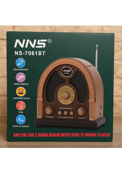 Kahverengi Nostaljik Taşınabilir Radyo, Şık ve Fonksiyonel Tasarım fırsatları