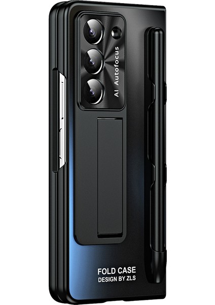 Samsung Galaxy Z Fold6 5g Ag Kılıf Kickstand Mat Pc Telefon Kapağı Temperli Cam Filmi/stylus Kalem-Siyah (Yurt Dışından) modelleri