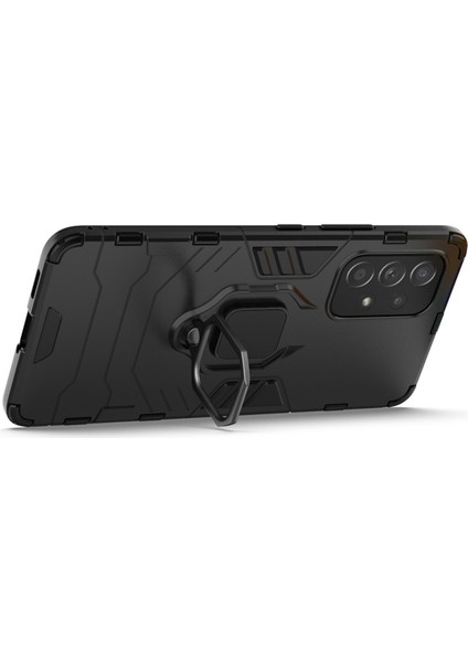 Samsung Galaxy A53 5g-Black Için Ring Kickstand Hard Pc+Yumuşak Tpu Heavy Derect Shockprose Defender Telefon Kılıfı (Yurt Dışından) fiyatları