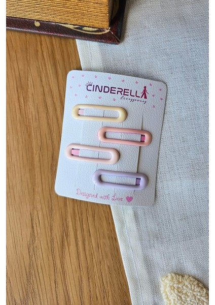 4'lü Parlak Soft Renkli Oval Model Çıtçıtlı Toka Seti 4cm - Kız Çocuk Bebek Çıt Çıt Yan Saç Tokası