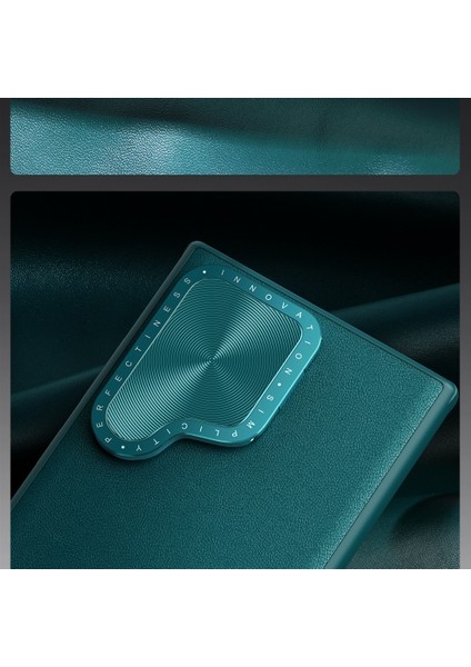 Samsung Galaxy S24 Ultra Için Prop Sürgülü Kamera Kılıfı Düşmeye Lı-Yeşil (Yurt Dışından) modelleri