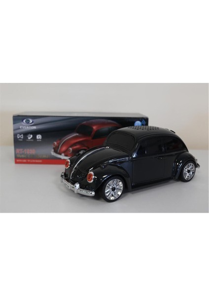 Siyah Arabalı Nostaljik Radyo Bluetooth Fm USB Tf RT-1939