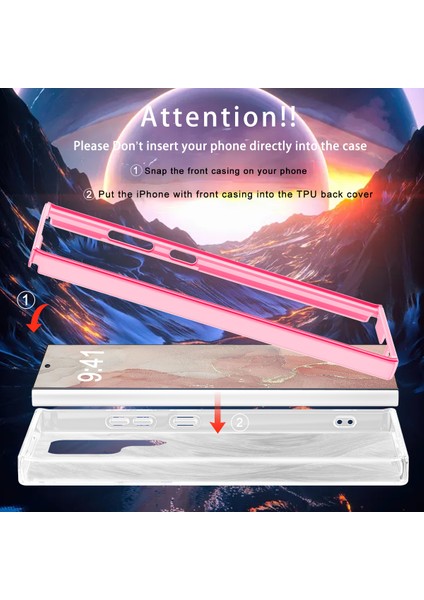 Samsung Galaxy S24 Ultra Cep Telefonu Kılıfı Degrade Tüy Pc + Tpu Kabuk-Gül (Yurt Dışından) fırsatları