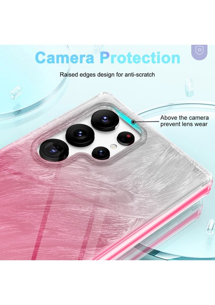 Samsung Galaxy S24 Ultra Cep Telefonu Kılıfı Degrade Tüy Pc + Tpu Kabuk-Gül (Yurt Dışından) indirimleri