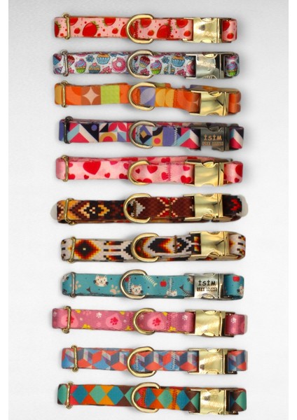 Isimli Köpek Tasması, Yavru Köpek Tasması, Küçük Irk Köpek Tasması, Metal Kilit, 1,5 cm