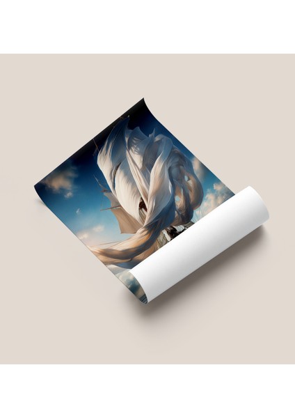 Çerçevesiz Poster Soyut Gemi - Dijital Baskı - Gemi Temalı Poster fiyatları