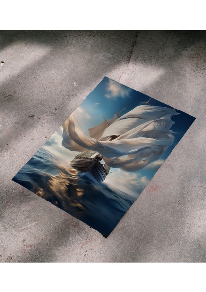 Çerçevesiz Poster Soyut Gemi - Dijital Baskı - Gemi Temalı Poster fırsatları