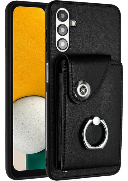 Samsung Galaxy A04S 4G/A13 5g Kickstand Case Için Arka Kart Çanta-Black (Yurt Dışından)