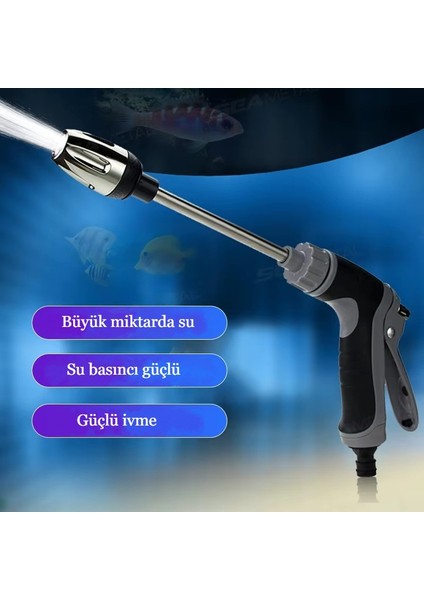 Yüksek Basınçlı Köpük Hazneli Sulama Tabancası Bahçe Sulama Araba Yıkama fırsatları