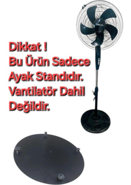 Rubenis Delta Vantilatör Ayak Standı (Siyah)