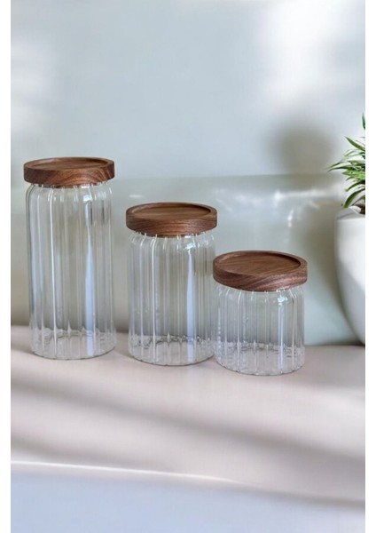 3'lü Akasya Kapaklı Kavanoz Seti 500/700/1000 Ml, Beyaz, Şık ve Kullanışlı Tasarım fiyatları