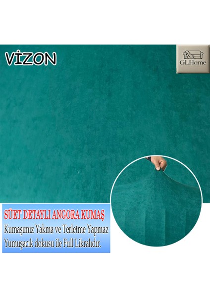 Süet Detaylı Angora Kumaş 3+3+1+1 Komple Giydirme Kanepe&çekyat, Bohem, Porto, Vb. Model Koltuk Kılıfı fırsatları