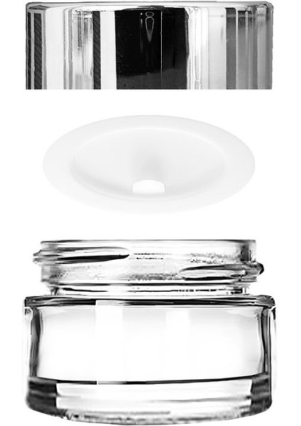 12 Adet 10 ml Şeffaf Cam Mini Kavanoz, Aynalı Kapak, Lip Balm Seti