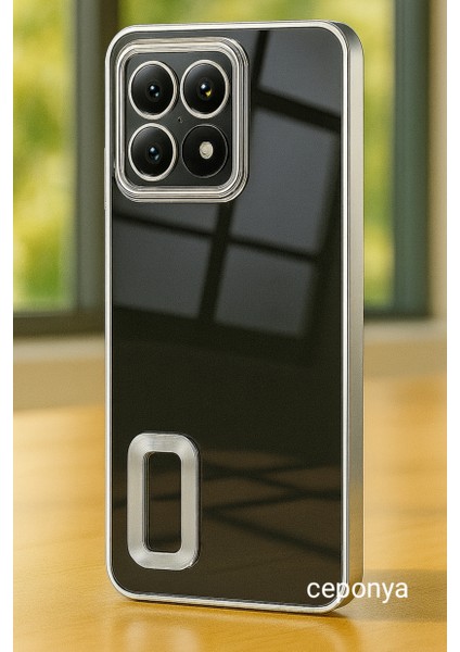 Xiaomi 14T Pro Kılıf Köşeleri Renkli Şeffaf Kamera Korumalı Silikon Luxury Kapak