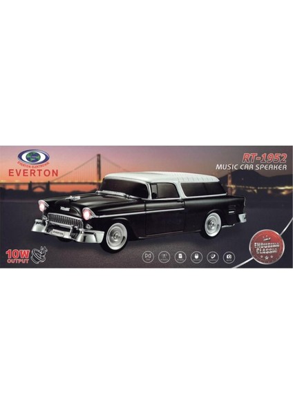 Nostaljik Siyah Radyo, Bluetooth, Usb, Tf, Aux, Şarjlı, Arabalı, Çok Renkli