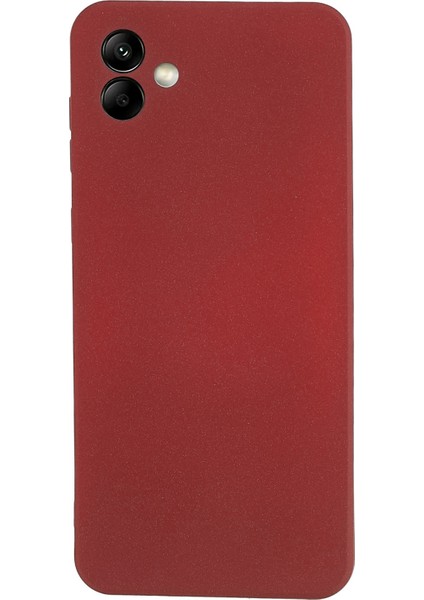 Samsung Galaxy A04 4g (164.4 x 76.3 x 9.1 Mm) Için Çift Taraflı Mat Kayma Önleyici Telefon Kasası Yumuşak Tpu Çizik Dirençli Kapak-Wine Kırmızısı (Yurt Dışından)