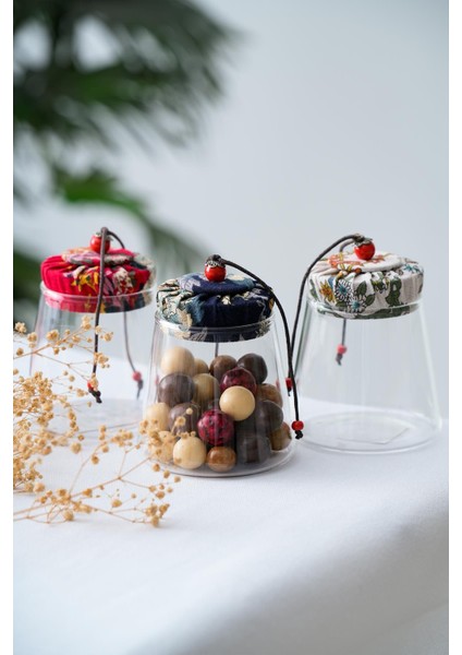 Turuncu 3'lü Cam Kapaklı Kavanoz Seti, 300 Ml, Şık ve Kullanışlı Saklama Çözümleri