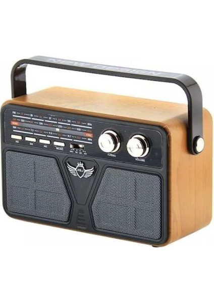 Nostaljik Görünümlü Çok Renkli Bluetooth USB Sd Fm Radyo, Şık ve Kullanışlı Tasarım