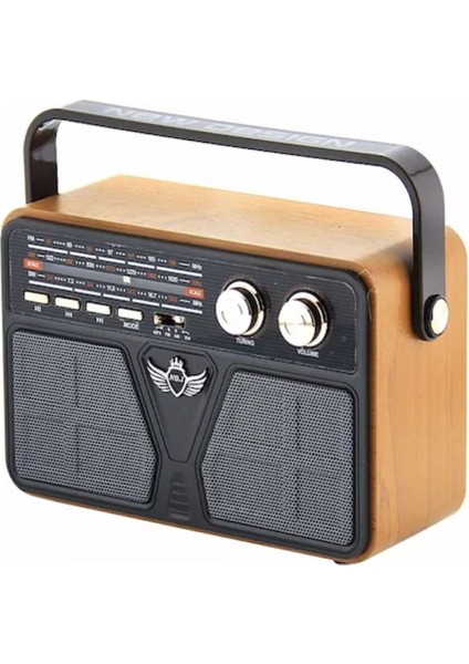 Nostaljik Görünümlü Çok Renkli Bluetooth USB Sd Fm Radyo, Şık ve Kullanışlı Tasarım fırsatları