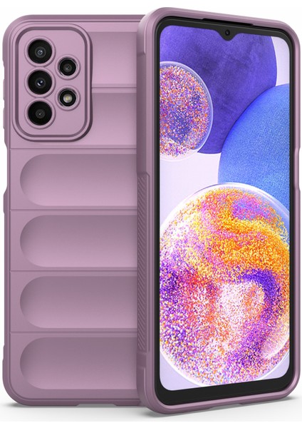Samsung Galaxy A23 5g (Global Versiyon)/4g Tpu Telefon Kılıfı Önleme Önleme Koruması Geri Kapak Light Mor Mor (Yurt Dışından)