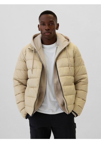 Erkek Bej ColdControl Puffer Ceket