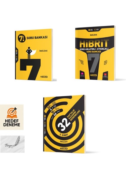 Hız 7.sınıf Ingilizce Soru Hibrit Ingilizce Konu Anlatımlı Soru 32 Haftalık Ingilizce Denemeleri Hedef Deneme