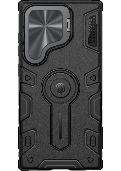 Samsung Galaxy S24 Ultra Kamera Kapağı Pc+Tpu Kapak Için Armor Prop Kılıfı Magsafe-Siyah ile Uyumlu (Yurt Dışından) modelleri