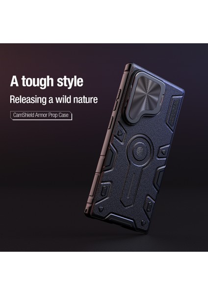 Samsung Galaxy S24 Ultra Kamera Kapağı Pc+Tpu Kapak Için Armor Prop Kılıfı Magsafe-Siyah ile Uyumlu (Yurt Dışından) fırsatları