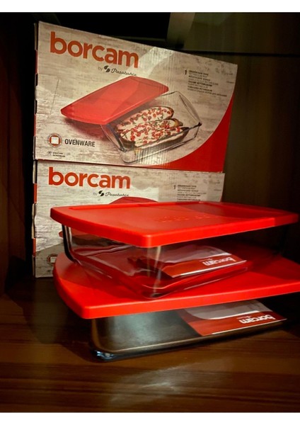 Kırmızı ve Turuncu Kapaklı 1320 cc Saklama Kabı Seti, Pratik ve Şık Tasarım