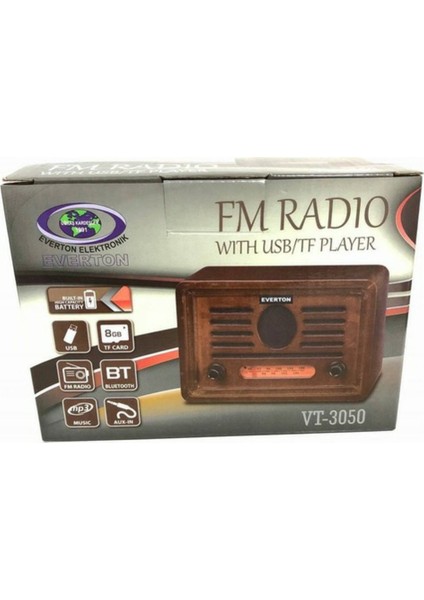 Renkli Ahşap Nostaljik Radyo Bluetooth Hoparlör USB Tf - Şık ve Çok Fonksiyonlu fırsatları