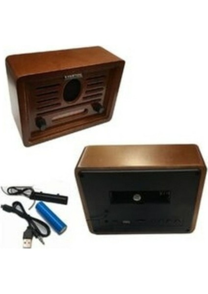 Renkli Ahşap Nostaljik Radyo Bluetooth Hoparlör USB Tf - Şık ve Çok Fonksiyonlu indirimleri