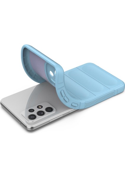 Samsung Galaxy A52 4G/5G/A52S 5g Slip Slip Yumuşak Tpu Kılıf Damla Geçirmez Cep Telefonu Koruyucu Kapak Baby Mavi (Yurt Dışından) modelleri