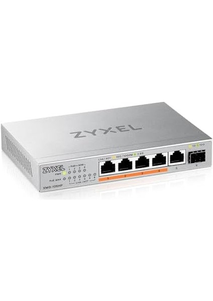 5-Port Poe 2.5g Multi-Gig Unmanaged Switch | 4x Poe++ (60W) ile @ 70W | 1x 10G Sfp+ | Masaüstü Veya Duvar Montajı fiyatları