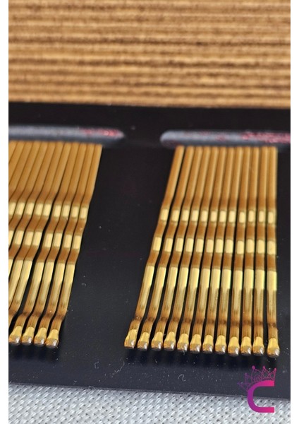 24'lü Gold Sarı Renk Tel Toka 5cm - Yumuşak Uçlu Acıtmaz Renkli Kadın Tel Saç Tokası fiyatları