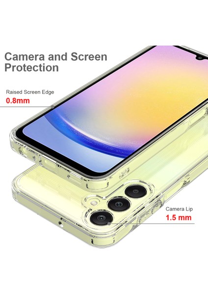 Samsung Galaxy A25 5G(GLOBAL)(161,0 x 76,5 x 8,3mm)Akrilik + Tpu Şeffaf Kılıf Çizilmeye Dayanıklı Telefon Kapağı (Yurt Dışından) modelleri