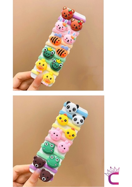 20'li Çantalı Yumuşak Acıtmaz Kız Bebek Havlu Lastik Toka Seti - Renkli Çocuk Lastikli Saç Tokası modelleri