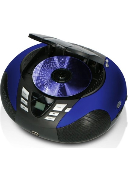 Mavi Taşınabilir USB Fm Radyo ve CD Çalar, Kolay Kullanım, Hafif ve Şık Tasarım fiyatları