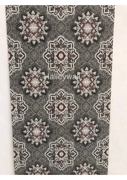 2936 Desenli Siyah Bordo 3D 5m2 Duvar Kağıdı modelleri