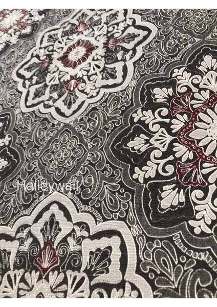 2936 Desenli Siyah Bordo 3D 5m2 Duvar Kağıdı fırsatları