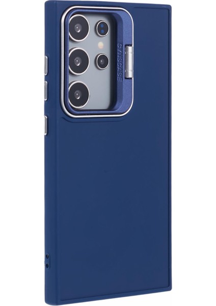 Samsung Galaxy S24 Ultra Kickstand Kılıf Silikon Kapak Büyük Lens Deliği-Safir (Yurt Dışından) modelleri