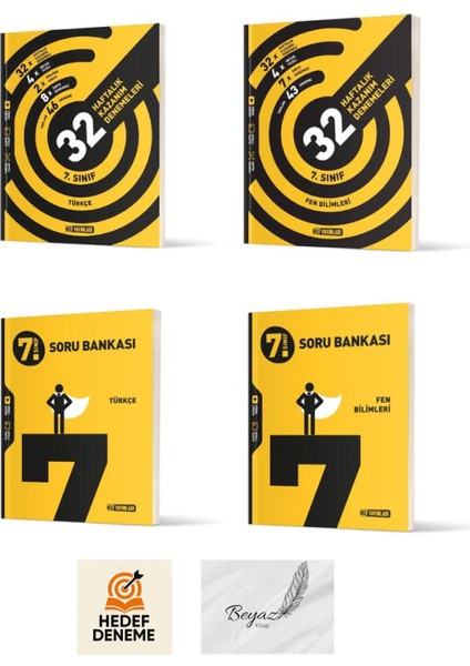 Hız 7.sınıf 32 Haftalık Türkçe Fen Bilimleri Denemeleri Türkçe Fen Bilimleri Soru Bankası Hedef Deneme