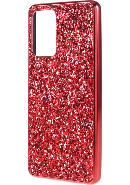 Pırıltılı Payetler Tasarım Kaplama Tpu Çerçevesi+Pc Hibrid Kapak Kılıfı Samsung Galaxy A52 4G/5G/A52S 5g-Wıne Kırmızı (Yurt Dışından) fiyatları