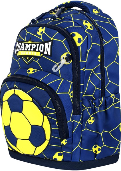 Futbol Topu Desenli Üçlü Erkek Çocuk Ilkokul Okul Çantası Seti (Çanta Termal Beslenme Kalemlik) fırsatları