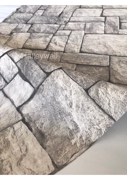 2036 Doğal Taş Görünümlü 3D 5m2 Duvar Kağıdı fiyatları