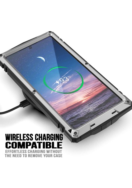 Samsung Galaxy S24 Ultra Telefon Kılıfı Kickstand-Gümüş ile Tam Koruma Kapağı (Yurt Dışından) fırsatları