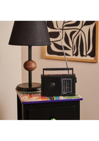 Kahverengi Nostaljik Radyo, Retro Tasarım ve Zengin Ses Kalitesi