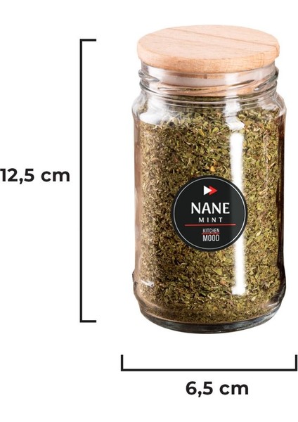 12'li Cam Baharatlık Seti, Ahşap Kapak, Mini Kaşıklı, Etiketli, 320 ml modelleri