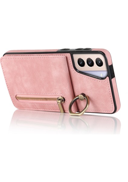 Samsung Galaxy S21+ 5g Kılıf Için Rfıd Engelleme Pu+ Kart Yuvalı Tpu Telefon Kapağı-Pembe (Yurt Dışından) fiyatları